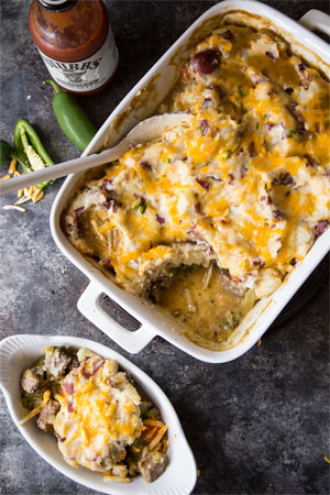 Shepherd's Pie <br>with Jalapeno Cheddar Mashed Potatoes