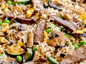 Leftover Steak Fried Rice
