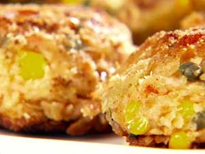 Salmon Cakes with Lemon-Caper Yogurt Sauce