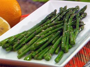 Asparagus with Sesame Citrus Sauce