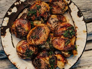Crushed Potatoes with Oyster Bar Butter